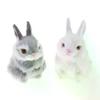 Imitate Hair White Furry Rabbit Nap Toys Simulation Animal Model Decoration