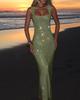 Sexy Shoulder Strap Sequined Mesh Diamond Suspender Dress Women's Spring and Summer New Temperament Waist Pullover Hip Skirt