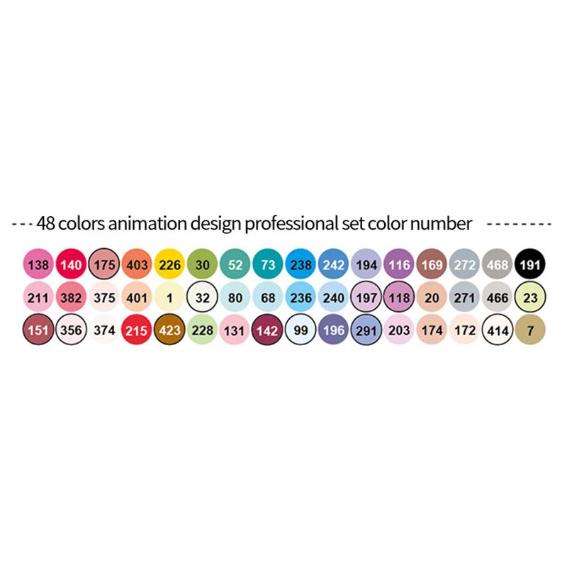 Finecolour EF103 Alcohol Based Art Markers With Bag 12/24/36/48/60/72/240 Colors Oily Soft Double-Headed Marker Pen Professional