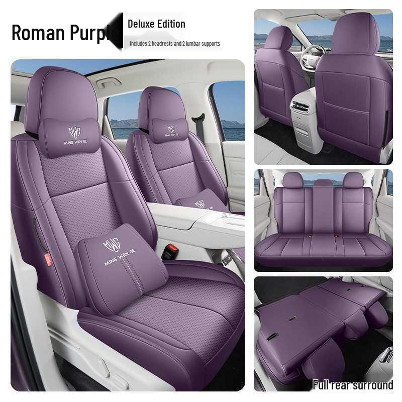 Compatible Leapmotor LAFA5 Seat Covers: Full Coverage Perforated Leather Cushions for All Seasons, Fits 26 Models