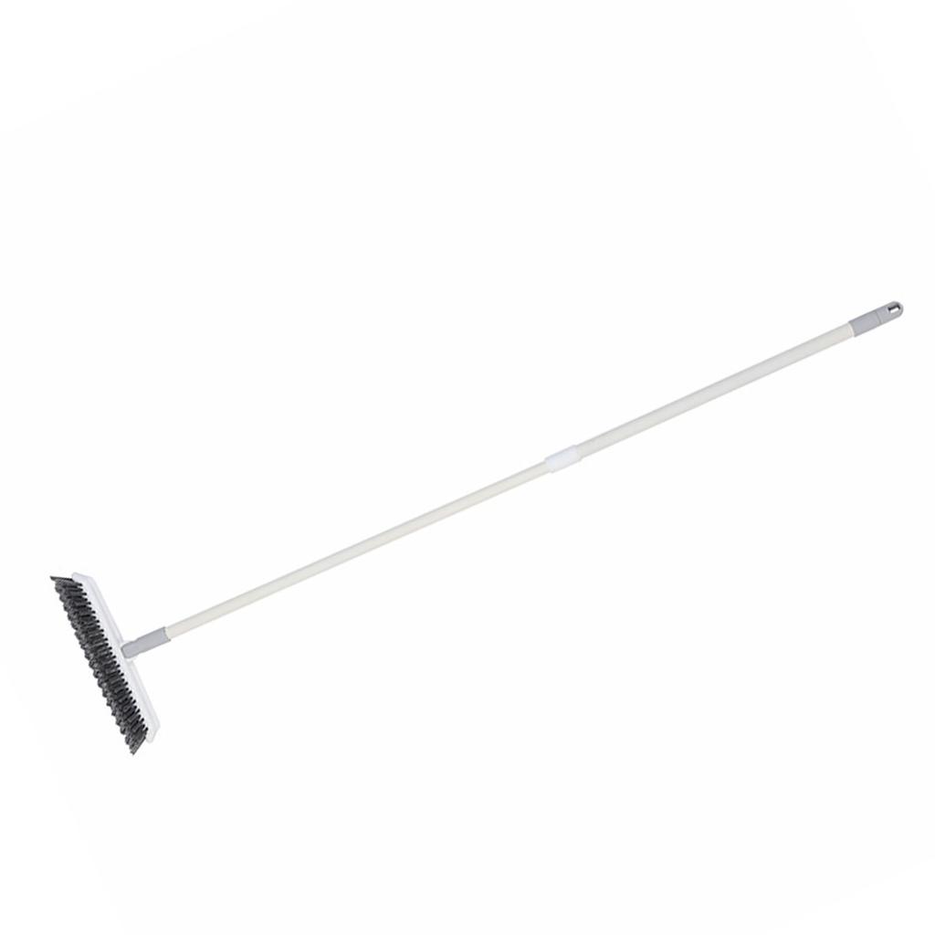 Scrub Cleaning Brush Deep Cleaning Extendable Floor Brush Scrubber for Bathtub Shower Bathroom Gray