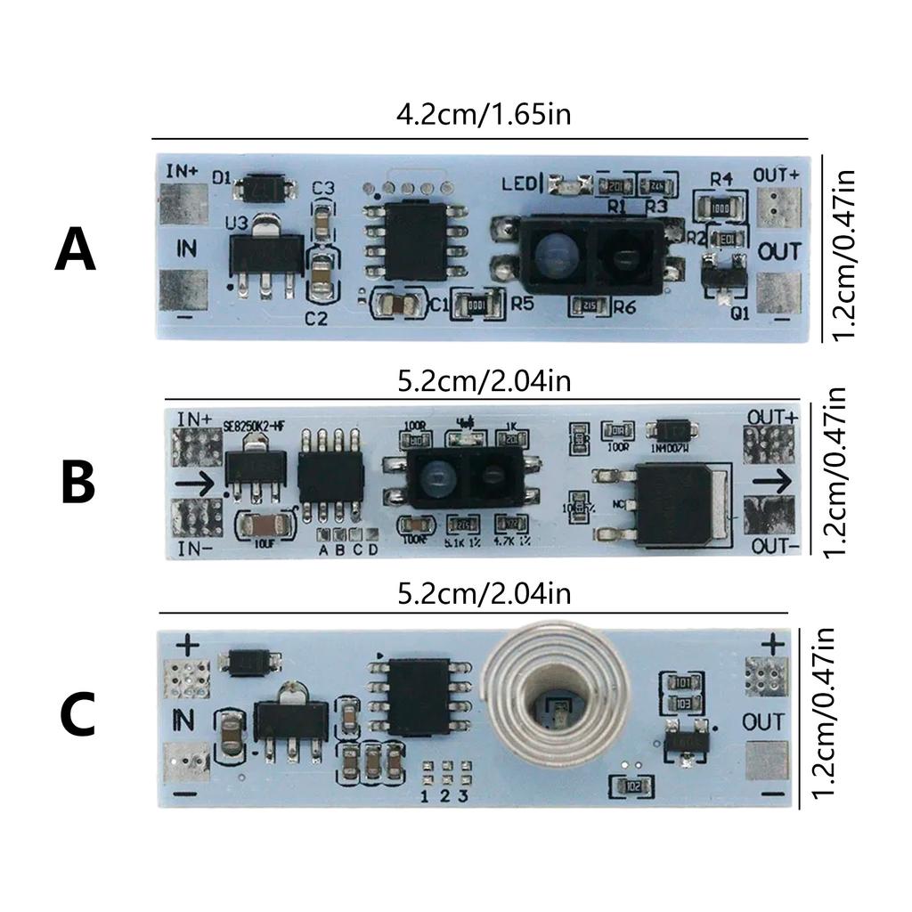 Touch Sensings Light Dimmer 5V-24V Touch Control Module Capacitive Touch Switches for Automation Systems