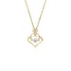 Auspicious Clouds Heart Necklace: Elegant, Versatile Pendant with Luxury Fashion Feel