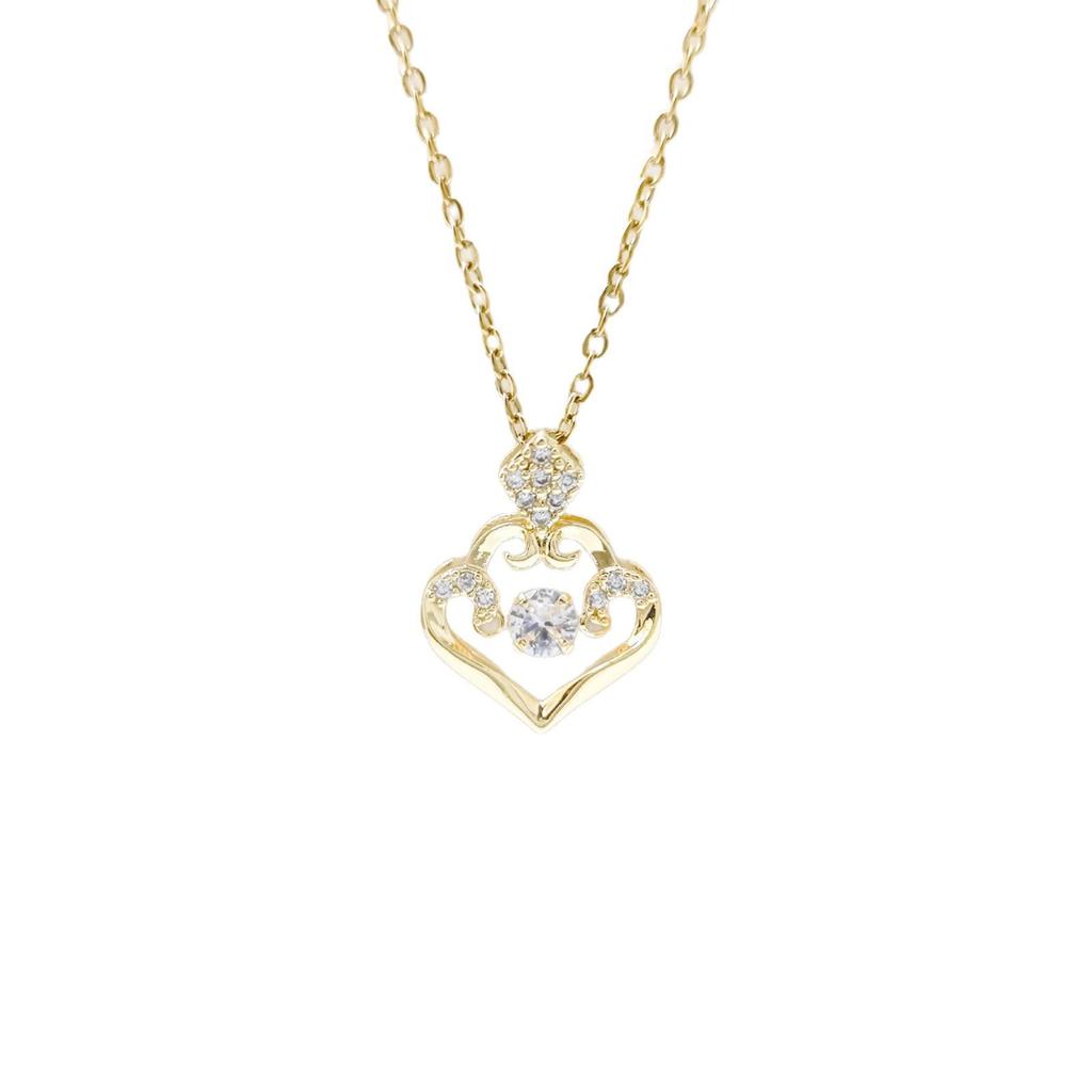 Auspicious Clouds Heart Necklace: Elegant, Versatile Pendant with Luxury Fashion Feel