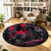 Sleep Token Personalized Round Rug Support Custom Name, Soft Home Decor Mat