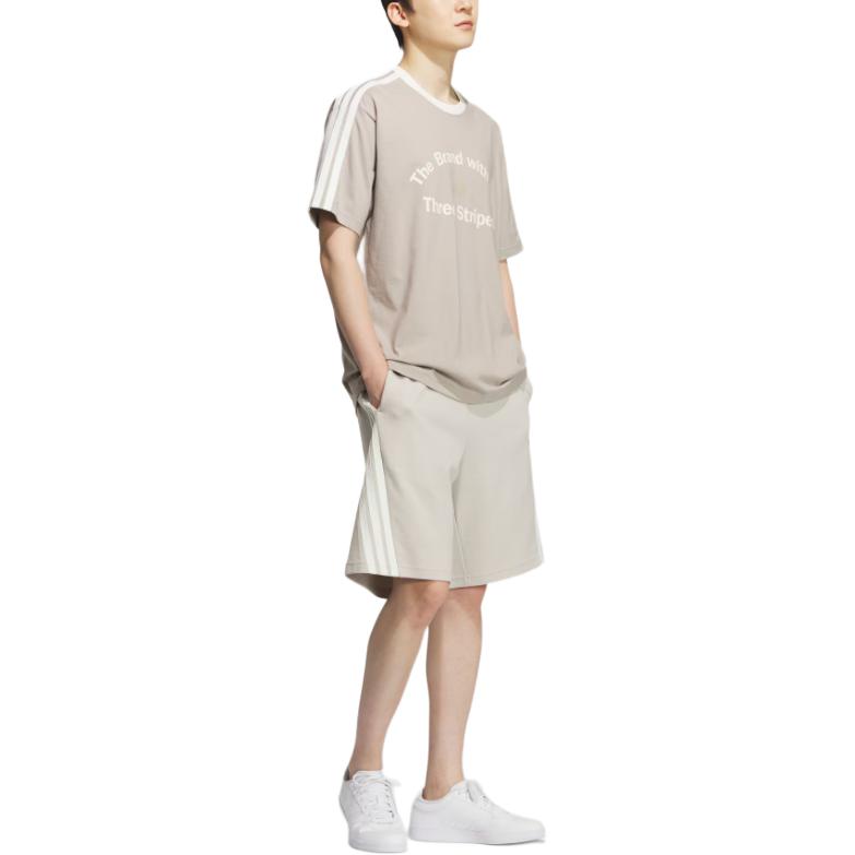 Adidas SS25 Loose Fit T-Shirt Fashion Versatile Sports Loose Short Sleeve T-Shirt Men Tops KF2480