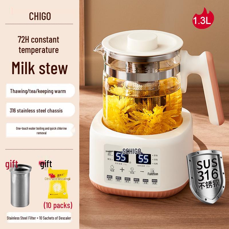 Zhigao Smart Temperature-Controlled Tea Maker & Electric Kettle for Home and Office