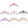 Queen Rhinestones Tiaras With Comb Hair Crowns Hair Ornament For Wedding Brides And Birthday For Prom Occasion