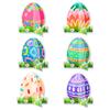 Paper Table Egg Card Insertion Ornament With Doublesided Design For Easter Event