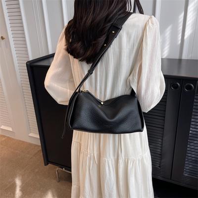 Soft Leather Texture Crossbody Bag Women's Pillow Square Bags  New Fashion Large Capacity Wide Shoulder Strap Travel Handbag