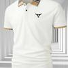 Herren Casual Poloshirts - Kurzarm Golfshirts für Herren Mode Arbeits T-Shirts Knöpfe Oberteile