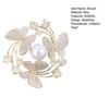 Spilla da Donna Lucida Strass Perla Sintetica Intarsio Farfalle Scintillanti Spilla da Bavero Fibbia Antiscivolo Distintivo per Sciarpa Accessori per Abbigliamento Borse