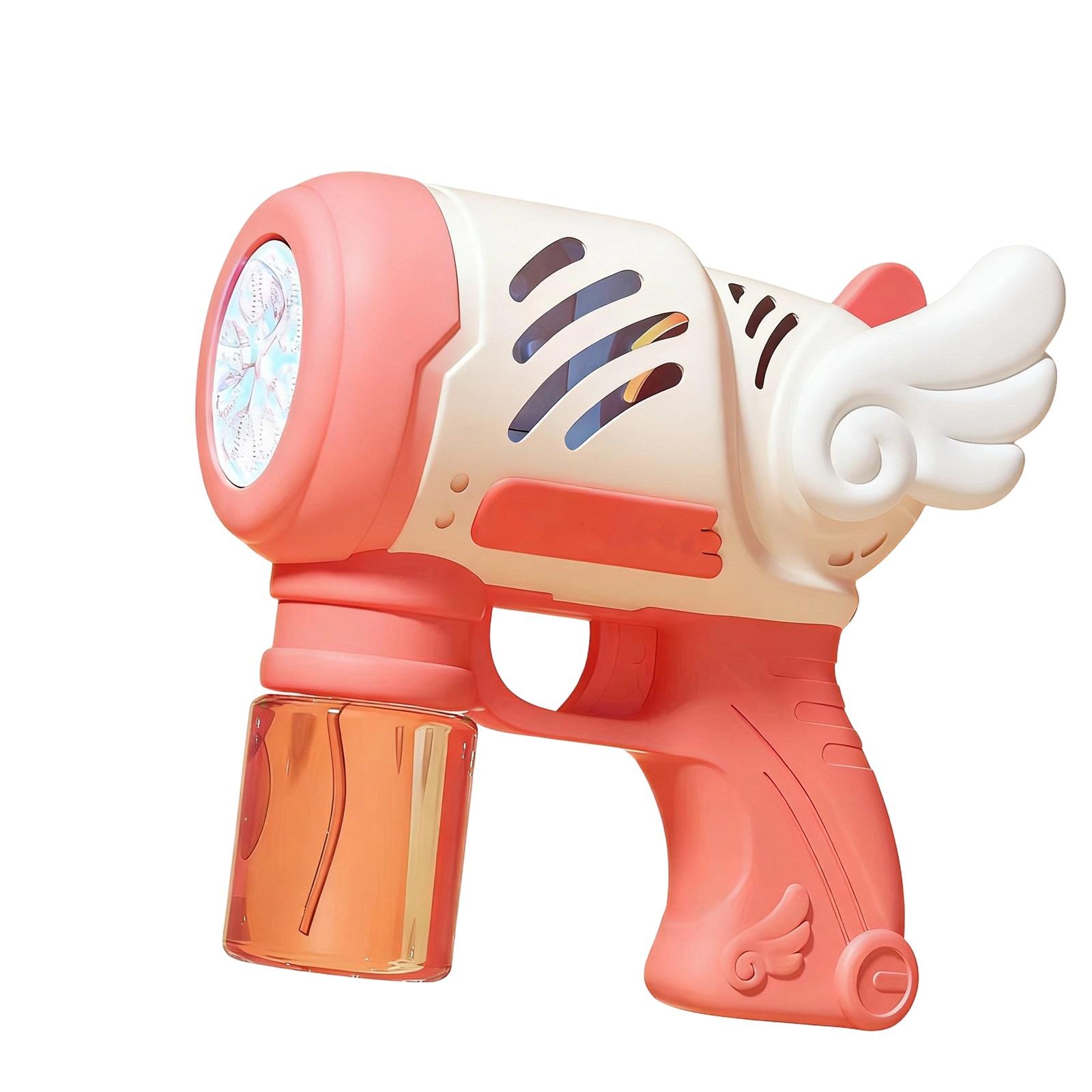 Bubble Machine Fully Automatic With Light Bubble Children s Toy розовый