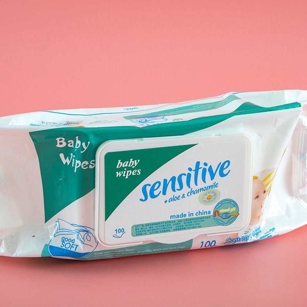 Cheap 100 Draw Baby Wipes With Lid No Alcohol And No Irritation