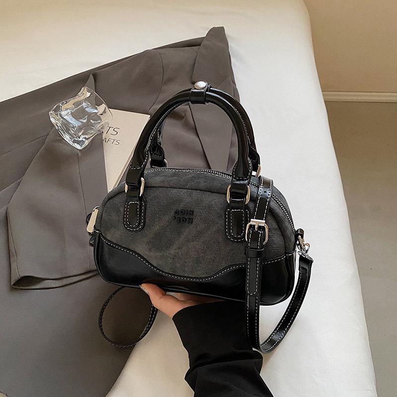 2024 Autumn/Winter Small High-End Fashion Handheld Bowling Bag & Crossbody Commute Shoulder Bag for Women.