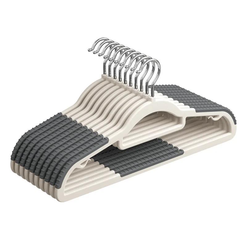 10PCS Clothes Hanging Household Hangers Non-slip Dormitory Bedroom Special Storage Clothes Hanging No Trace