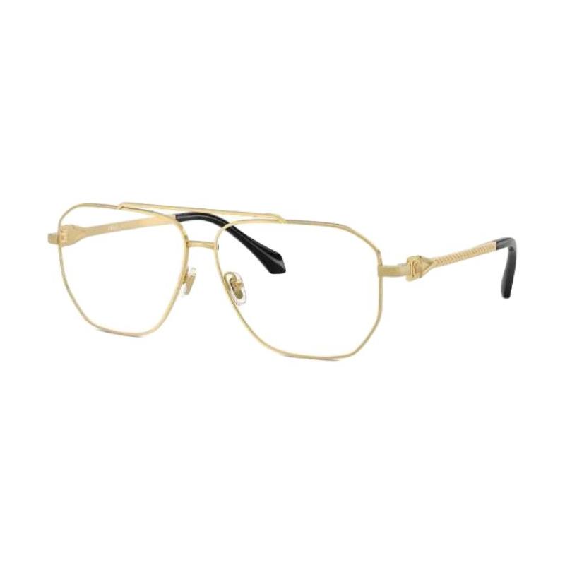 Versace Personalized design metal pilot style optical frame men's gold 26109176 VE13071002-gold 57