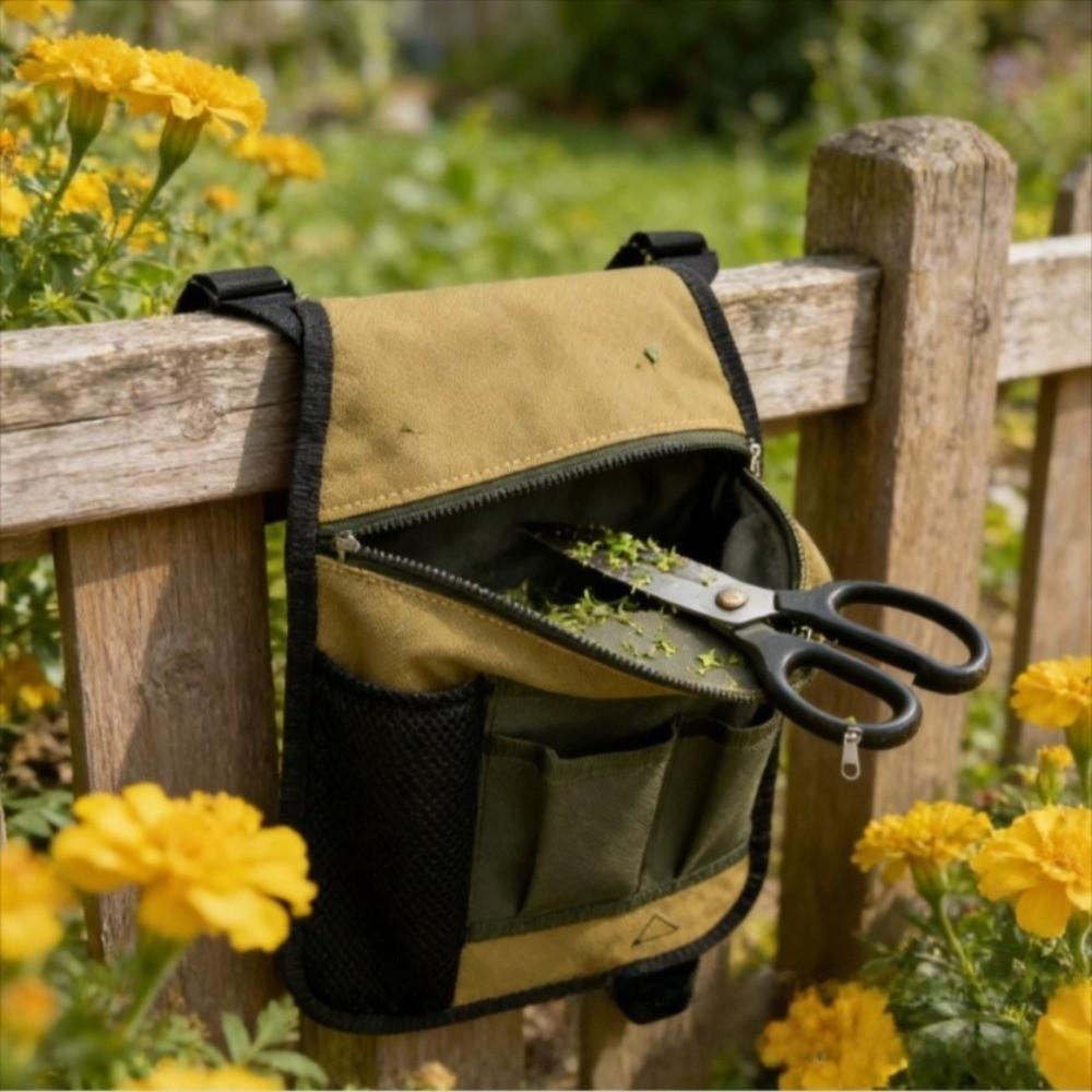 Net Bag Design Gardening Tool Fanny Pack Multi-Pocket Gardening Essential Belt Bag  Planting