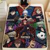 1PC Jujutsu Kaisen Patterned Flannel Blanket Suitable For All Seasons For Home Decor Warmth And Comfort Gifts Holiday Present