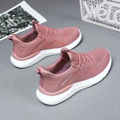 New Women's Shoes Fashionable Flying Woven Shoes Breathable Soft Bottom Single-Layer Shoes Same Casual Women's Shoes Trendy Comfortable Running Shoes