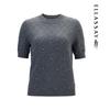 ELLASSAY Women's Wool Short Sleeve Knit Top