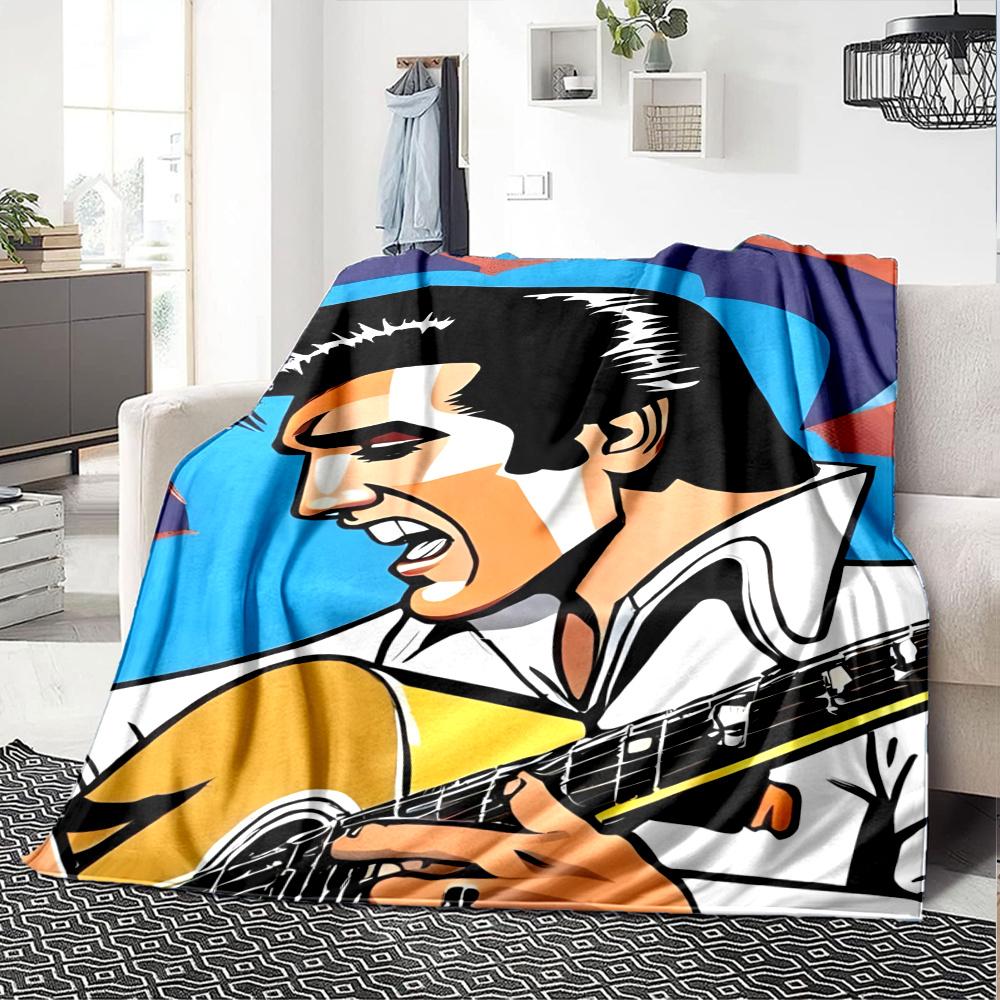 Elvis Presley Blanket Soft Warm Cozy Suitable For Office Bed Office Chair For All Occasions Stylish Decor Gift For Travel Home Birthdays