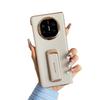 Applicable to Huawei matex1 mobile phone case, wristband bracket x1 lens all-inclusive XT plain leather electroplating x1 anti-drop back  case