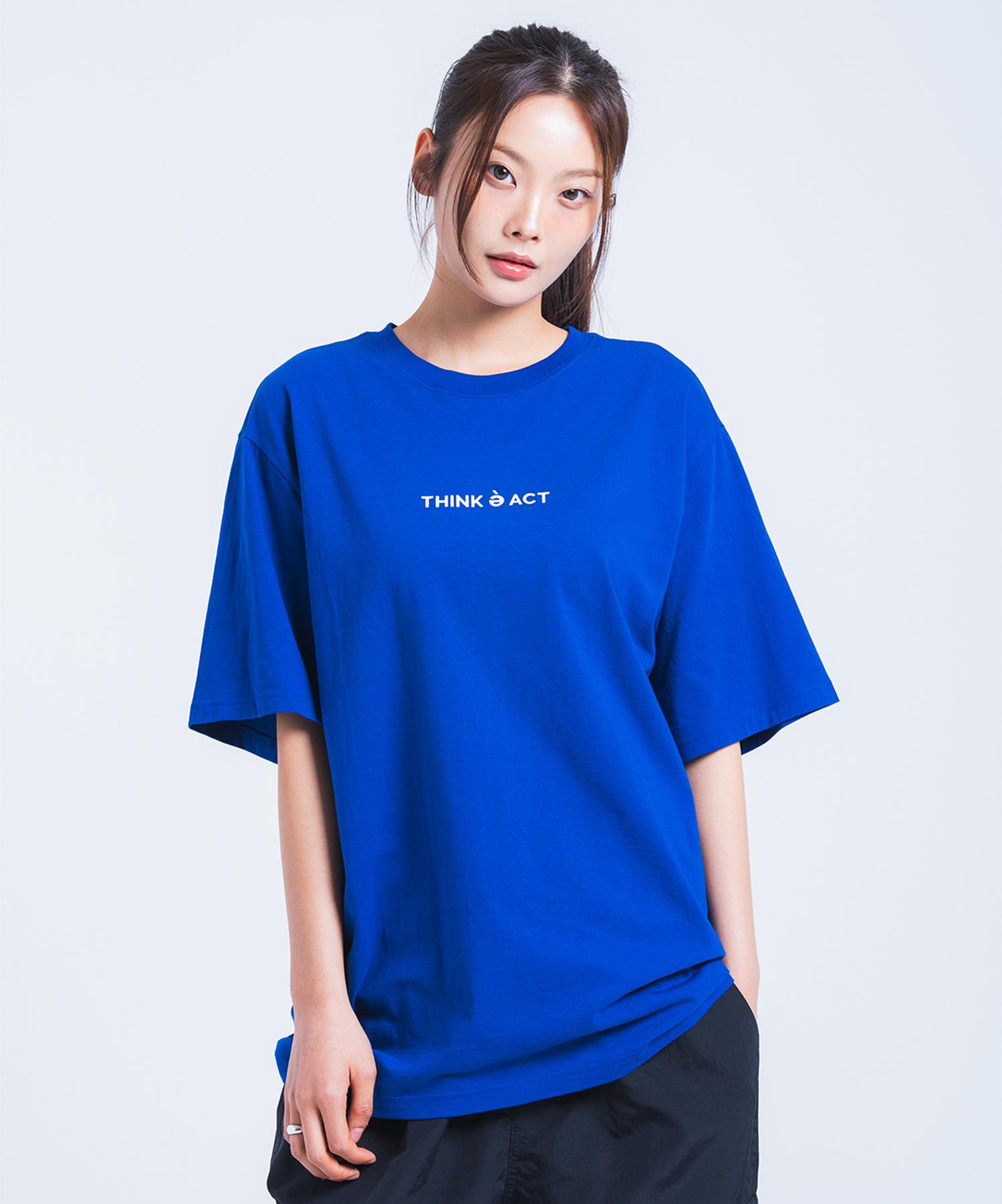 Pollution Think E Act Half Slv T Ultramarine L