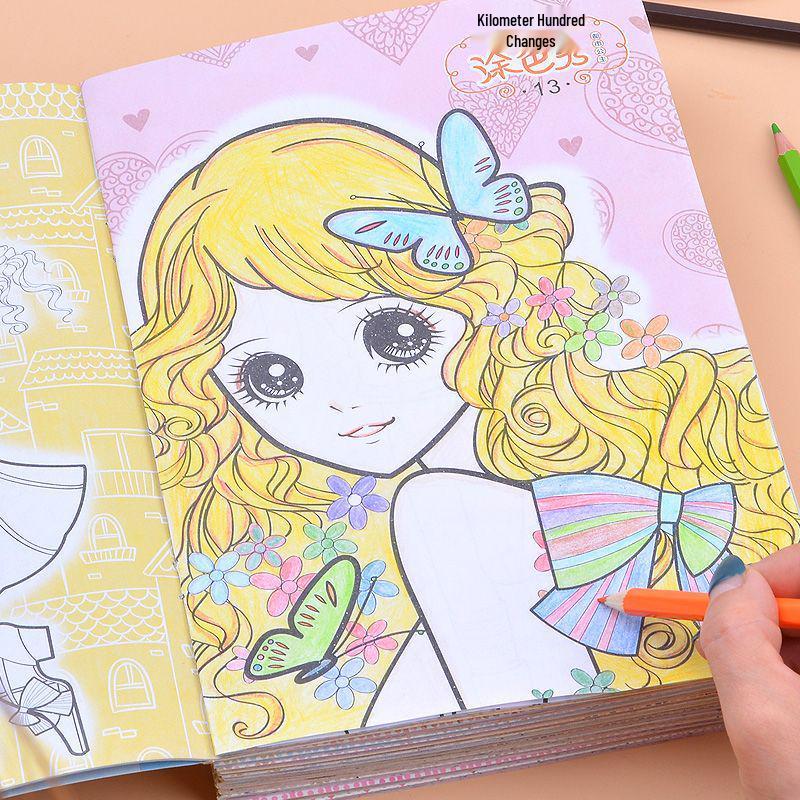 Princess Coloring & Drawing Book for Kids: Kindergarten Picture & Painting Set