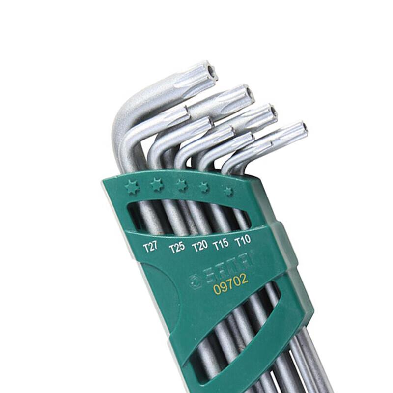 SATA 09702 9-Piece Long Tamper-Proof Torx Wrench Set