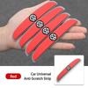 Valve Stems Caps 4PCS Car Mirror Sticker Door Side Anti Collision Strip Decals For Volkswagen VW Scirocco Passat Polo B5 B6 B7 C Ae8