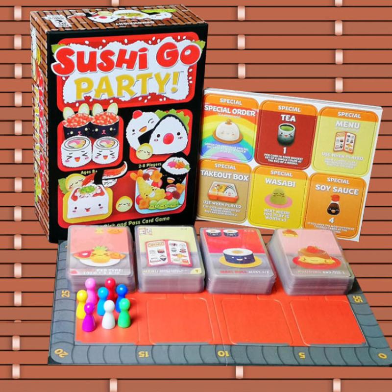 1 Box Fun Card Game Sushi Go Family Gathering Board Game Card Sushi Go Party Card Games Deck Roll Creative Holiday Gift