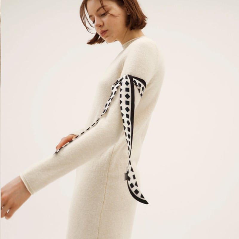 ONSZ Square Print Twilly Scarf