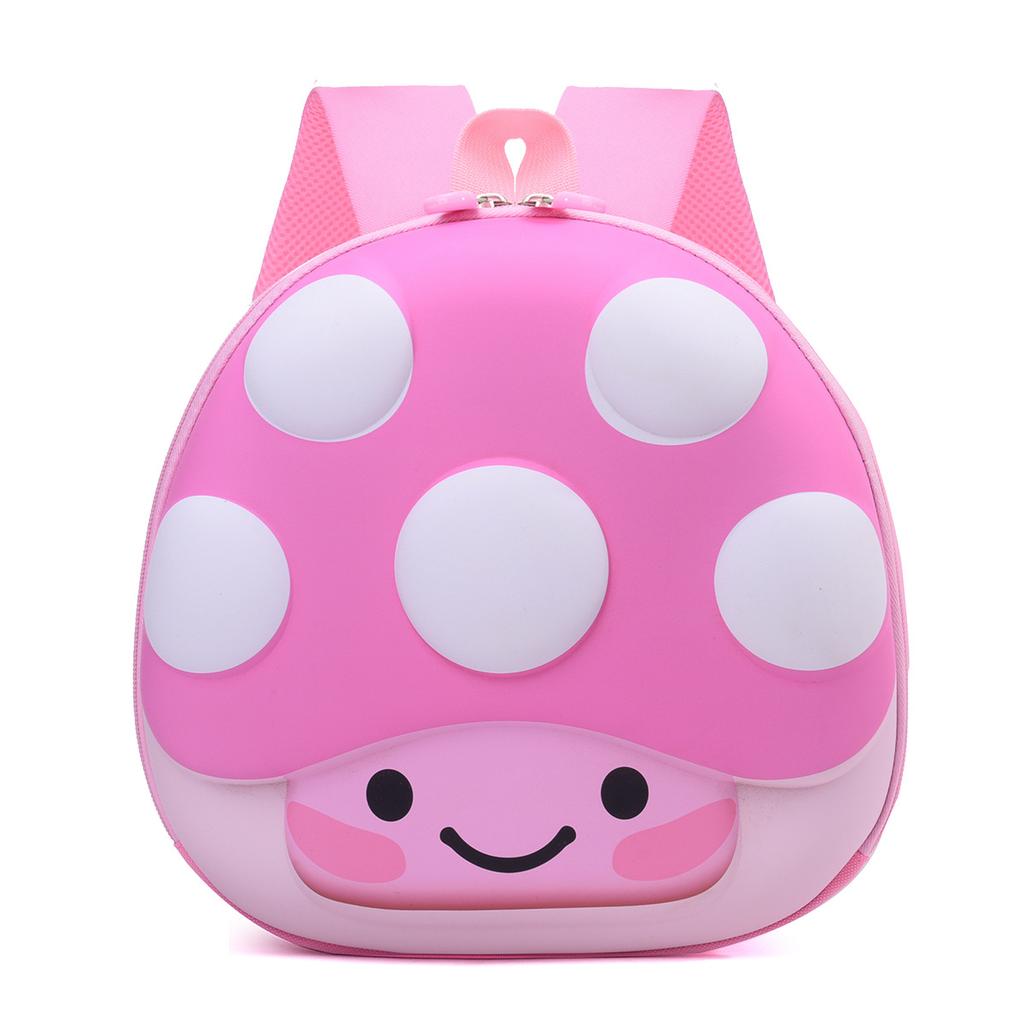 Zaino per la scuola Zaino per bambini a guscio rigido Cartone animato piccolo fungo Zaino per la scuola materna Zaino per bambini leggero e carino Zaino alla moda