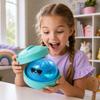 Glitter Shark Dumplings Squishy Toy with Steamer Stress Relief Sensory Ball  Home Decoration