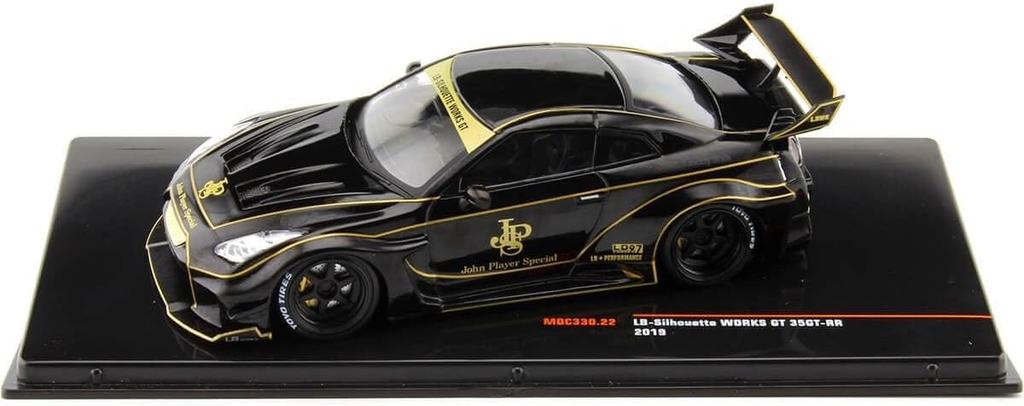 IXO Nissan Miniature Car 1/43 35GT-RR LB Silhouette WORKS JPS (Black)