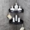 Drill-free Single-layer Aluminum Bathroom Storage Rack Holder Organizer Home Decoration