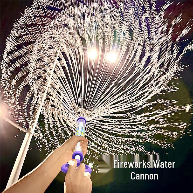 Children's Pull-Out Fireworks Water Spray Gun for Outdoor Beach and Pool Play.