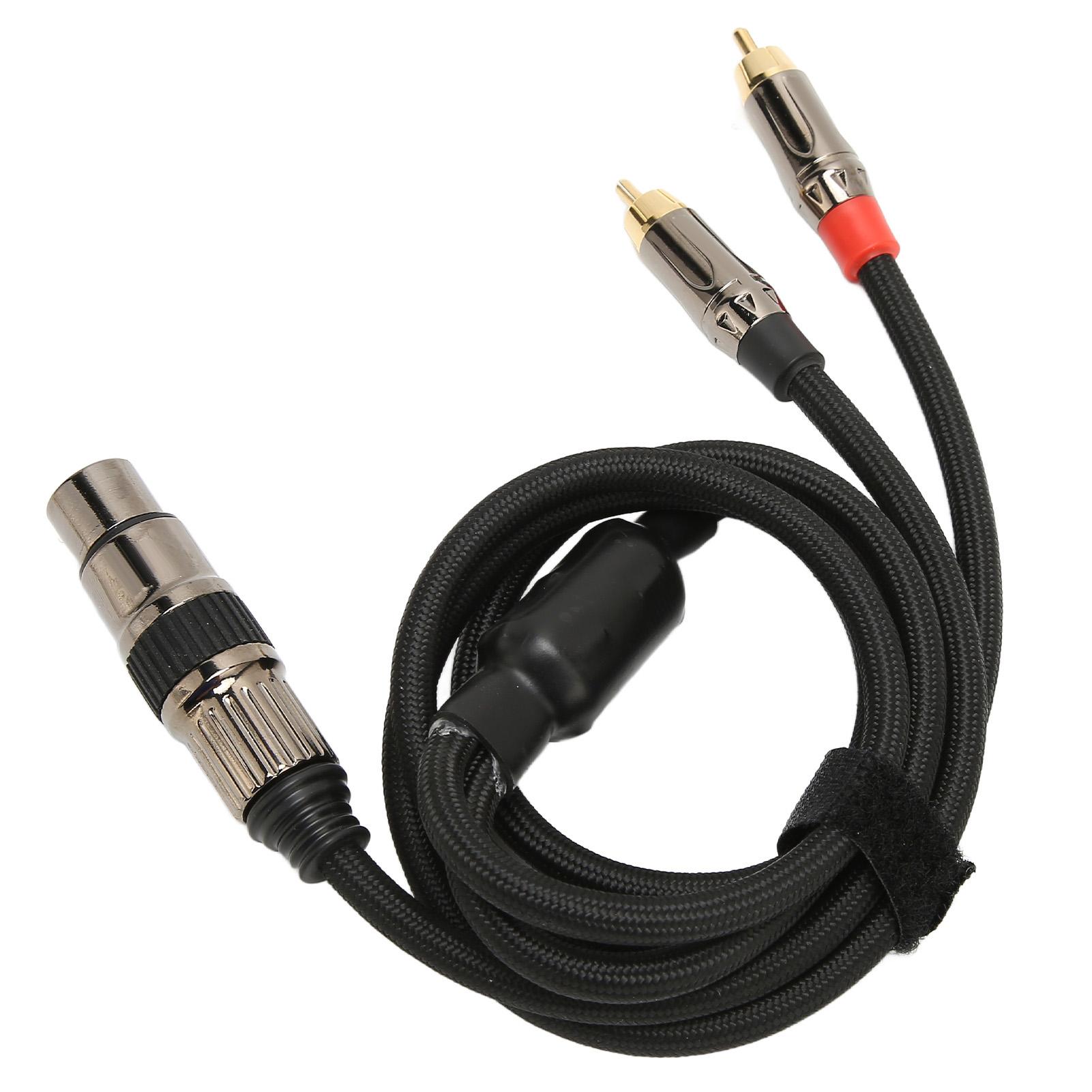 

Разветвитель кабеля XLR Female на двойной RCA Male Y, позолоченный разъем XLR Female 3 Pin на двойной RCA Male стерео