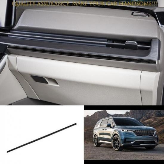 For Kia Carnival 2022-2024 Black Titanium Center Console Instrument Dash Strip