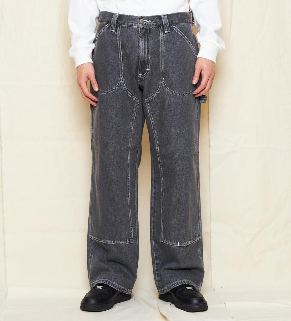 Lee Double Knee Wide Painter Denim Dark Size XL Men's Pants, Gray,