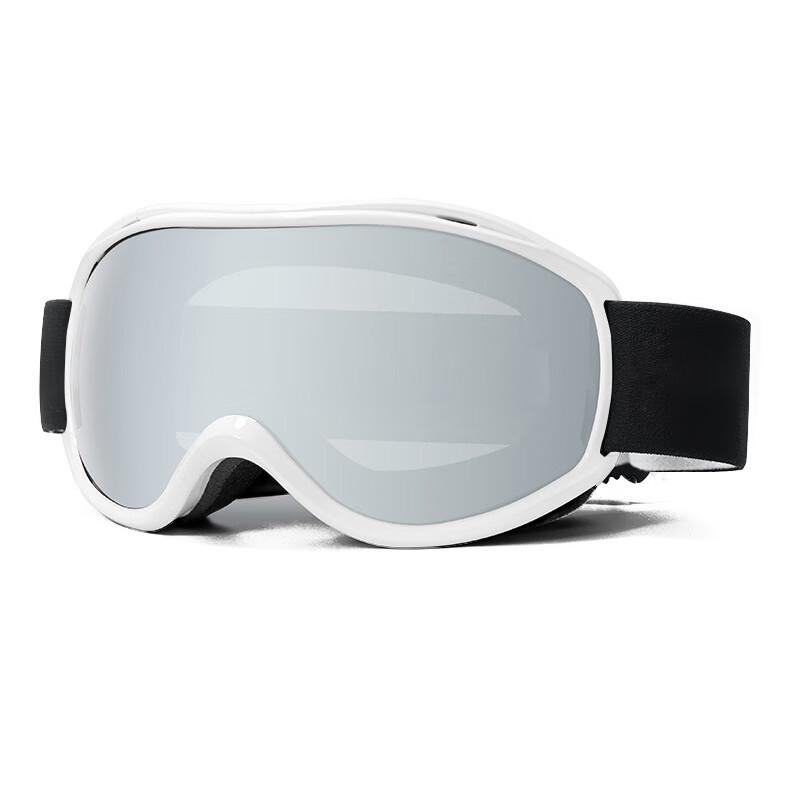 JHUA Large Spherical Anti-Fog Ski Goggles One Size