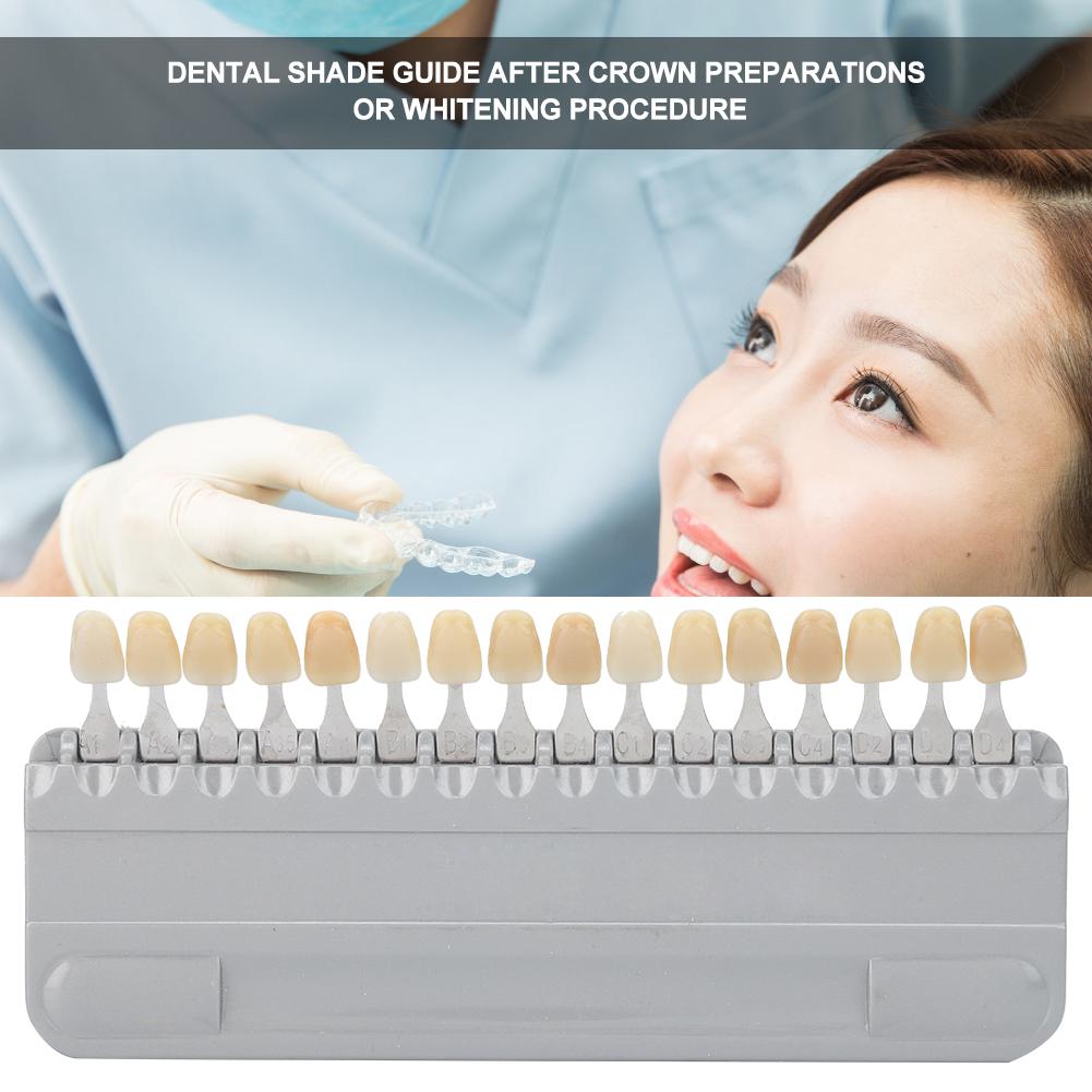 Ghid de nuanțe dentare cu 16 culori, Ghid de nuanțe pentru albirea dinților, Comparator de culori