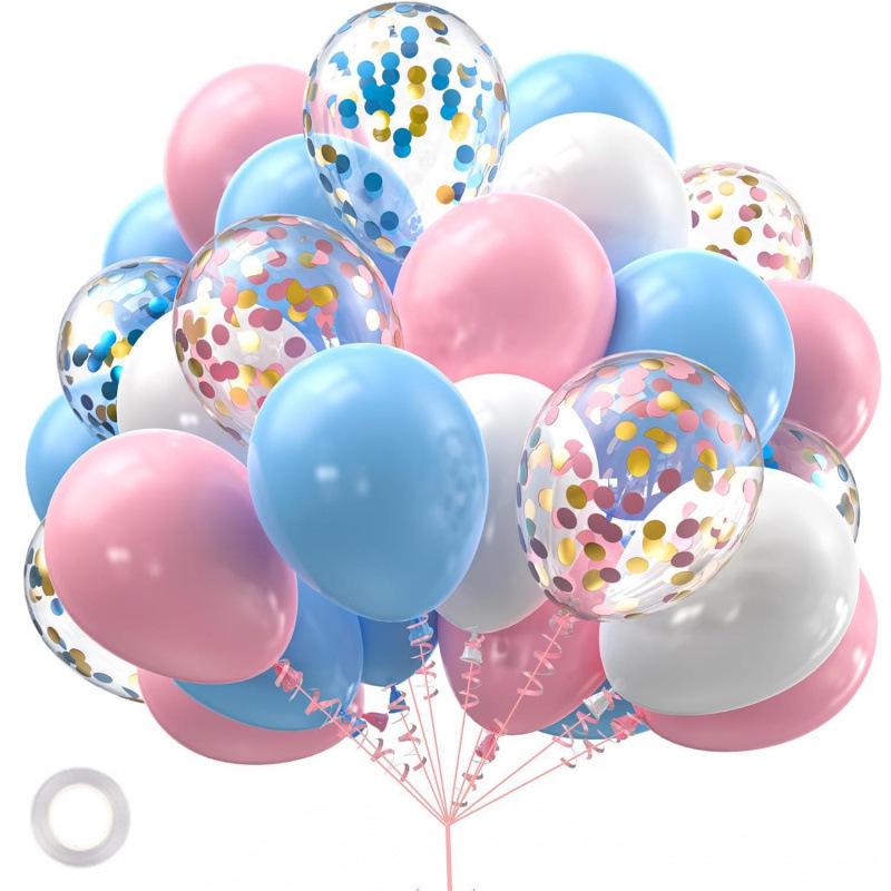 Metal Sequin Balloon Set - 30 Colorful Holiday Party Decorations