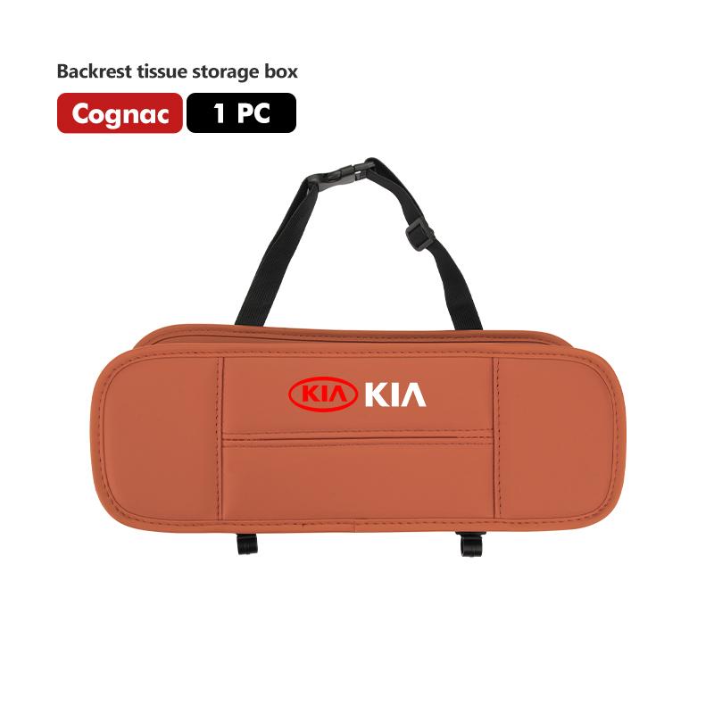 AABIU1 For KIA Car Seat Back Organizer Backseat Storage Bag Foldable Tissue Box Cerato Soul Venga Forte Spectra Sedona Niro Cadenza