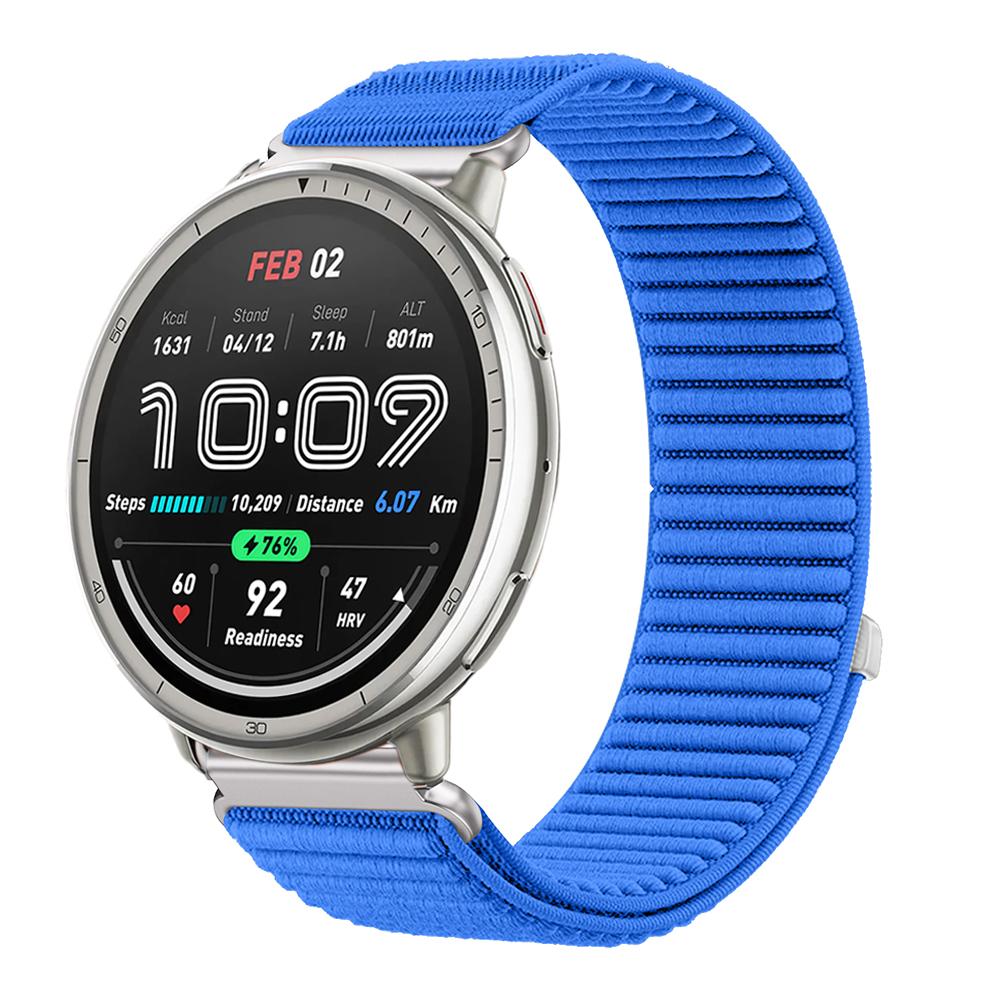 20mm 22mm Nylon Loop Strap for Amazfit Active 2 Band Correa for Amazfit Balance 2/Helio/Bip 6 5/GTR/GTS 4 3 Breathable Bracelet