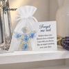 Real Dried Flower Keepsake Forget Me Not Angel Keepsake, Mini Acrylic Pocket Hug Figurine, Meaningful Encouragement Memorial Comfort Angels Gift with