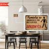Vintage Metal Tin Sign Garage Decor Wall Art Safety First Warning Poster