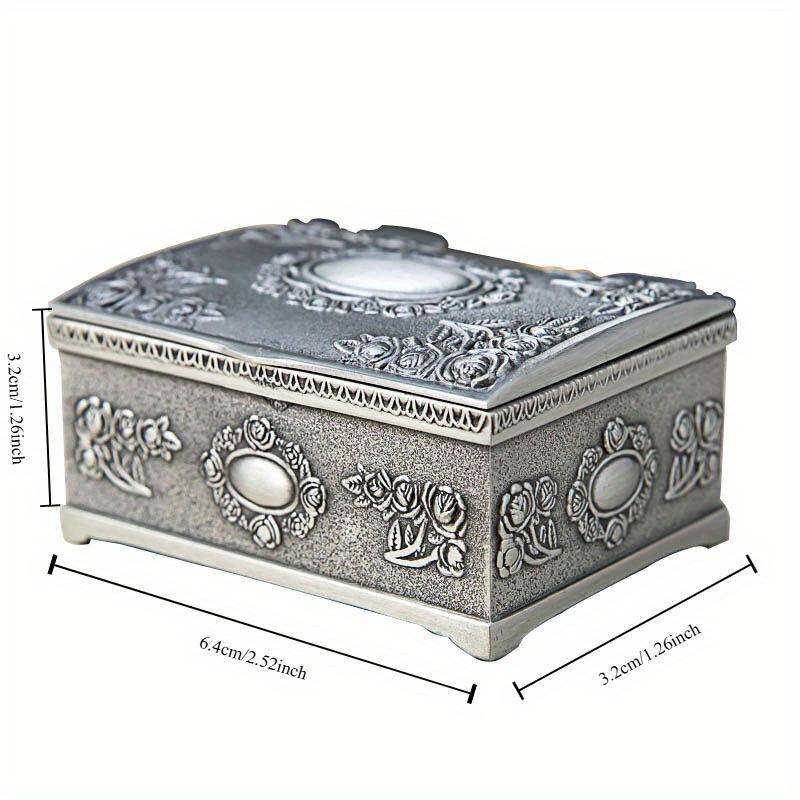 Metal Crafts European Style Retro Jewelry Box Creative High-end Ring Necklace Small Storage Box Gift