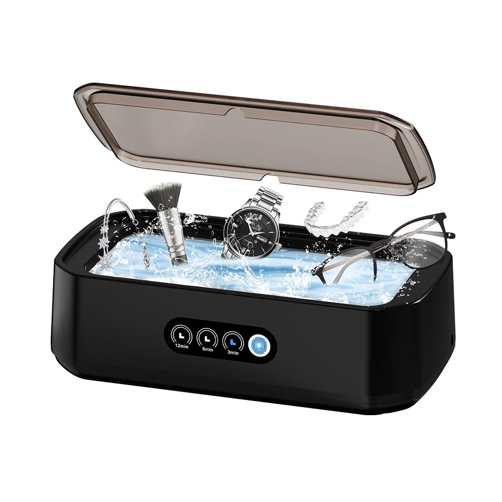 

650 ml ultrasonic cleaner 49KHZ high frequency vibration cleaner for cleaning glasses, jewelry, dentures and jewels AU чорний